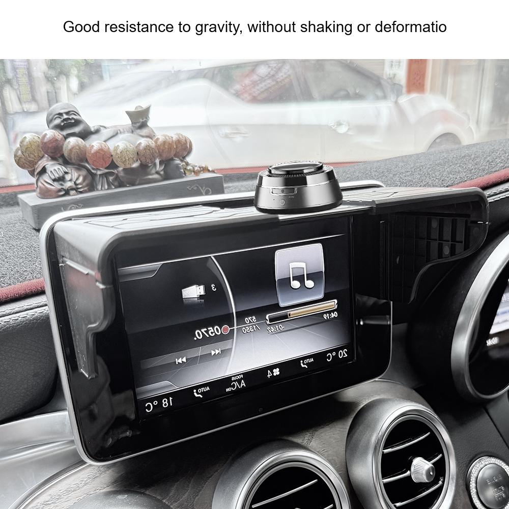 Аксессуары для центрального экрана управления Козырек для экрана дисплея Универсальный козырек для экрана Аксессуары для салона Автомобильный GPS-навигатор Солнцезащитный козырек Антибликовый экран