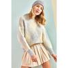 Women's Square Patterned Knitwear Sweater