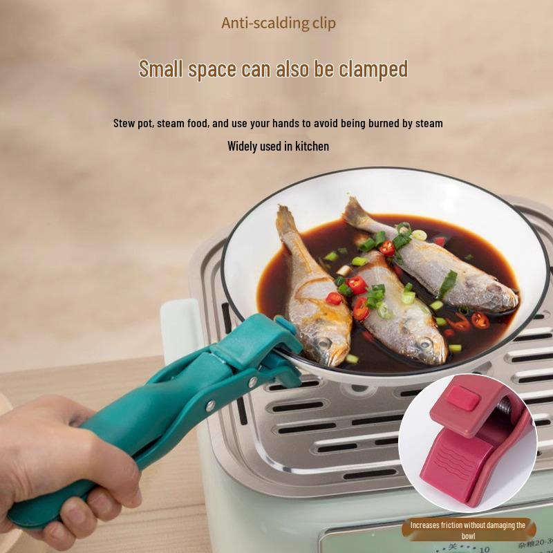 Swiss Silicone Non-Slip Heat-Resistant Kitchen Gripping Clip