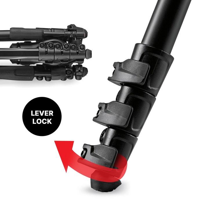 Штатив Manfrotto befree Advance 3-Way Live Travel Tripod Kit с головкой MH01HY-3W, грузоподъемность 13,2 фунта, высота 59,4 дюйма, с сумкой для переноски, черный
