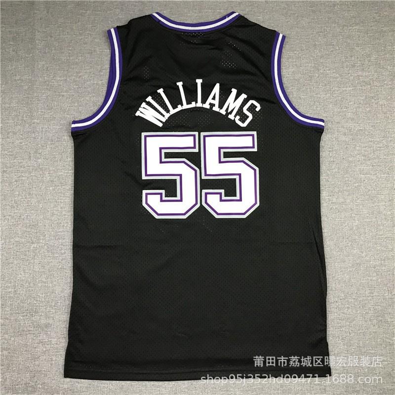 Mens Womens Basketball Jersey Sacramento Kings Retro Williams 55 Fox 5 Webber Sleeveless Training Vest Sportswear