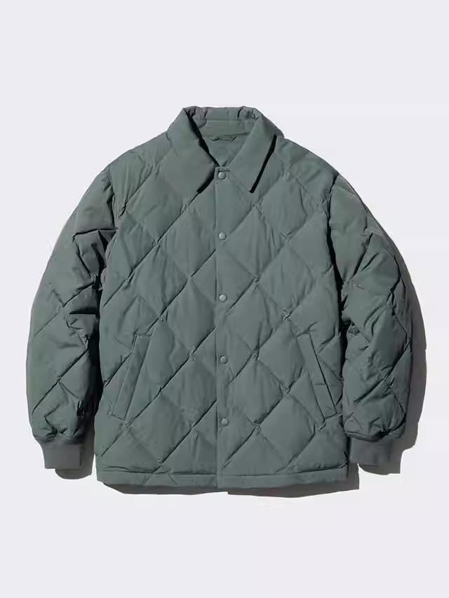 Men's Diamond Quilted Cotton Jacket - New 2026 Autumn/Winter Style