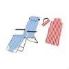 1/6 Doll Deck Chair Alloy Folding Metal Simulated Beach for BJD Dolls Craft Layout