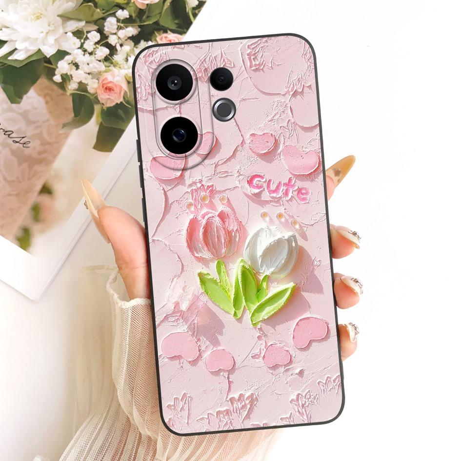 Чехол для Vivo V60 Lite 5G Милый Панда Кролик Мягкий Конфетный Силиконовый Ударопрочный Чехол для Vivo V60 5G Coque V2511 V 60 V60Lite Корпус