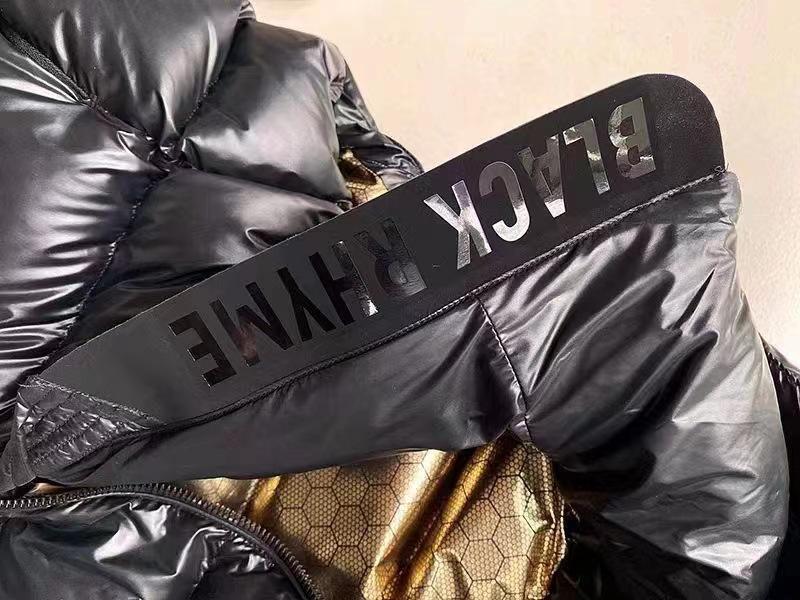 Унисекс 2026 Съемный пуховый жилет с капюшоном и 3D-узором – Модная черная золотая верхняя одежда