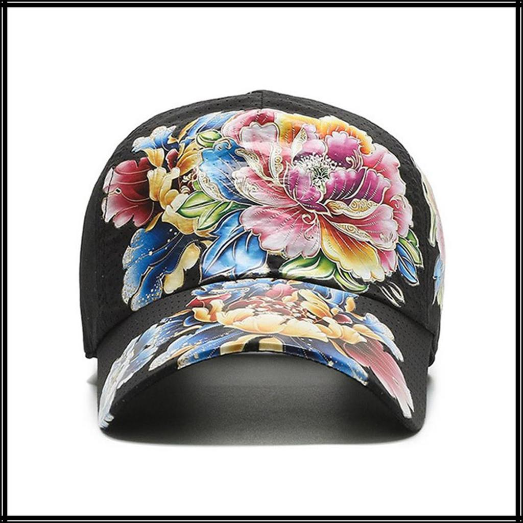 Кепка из сетки с цветочным принтом для рыбалки на открытом воздухе, гольфа, для мужчин и женщин CA787 [Белый Клык] (белый)