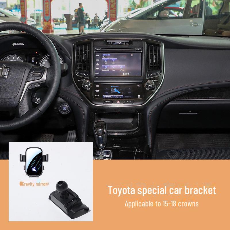 «Автомобильный держатель телефона для Toyota Camry, Corolla, Ralink, RAV4, Rongfang — горизонтальный экран, бесшумная конструкция»