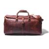 Handmade Brown Buffalo Leather Weekender Bag: Travel Duffle