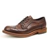 55-1 Brock Men'S Shoes British Leather Shoes First Layer Cowhide Retro Hand-Polished Old Leather Shoes
