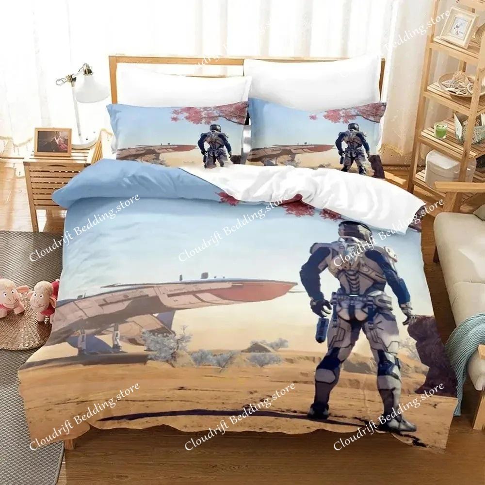 3D Print Game Mass Effec Комплект постельного белья для мальчиков и девочек Twin Queen King Size Пододеяльник Наволочка Кровать для мальчиков Взрослый Домашний текстиль
