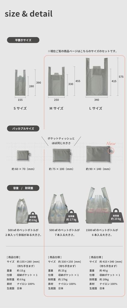 Aso Regile Eco Bag Made in Japan Складная сумка для магазина у дома [ ] Мужская ZE-V168 (М+Л (Голубое небо))