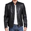 Men's Genuine Lambskin Black Leather Jacket Stylish Motorcycle Bomber Biker Outerwear MJ 126
