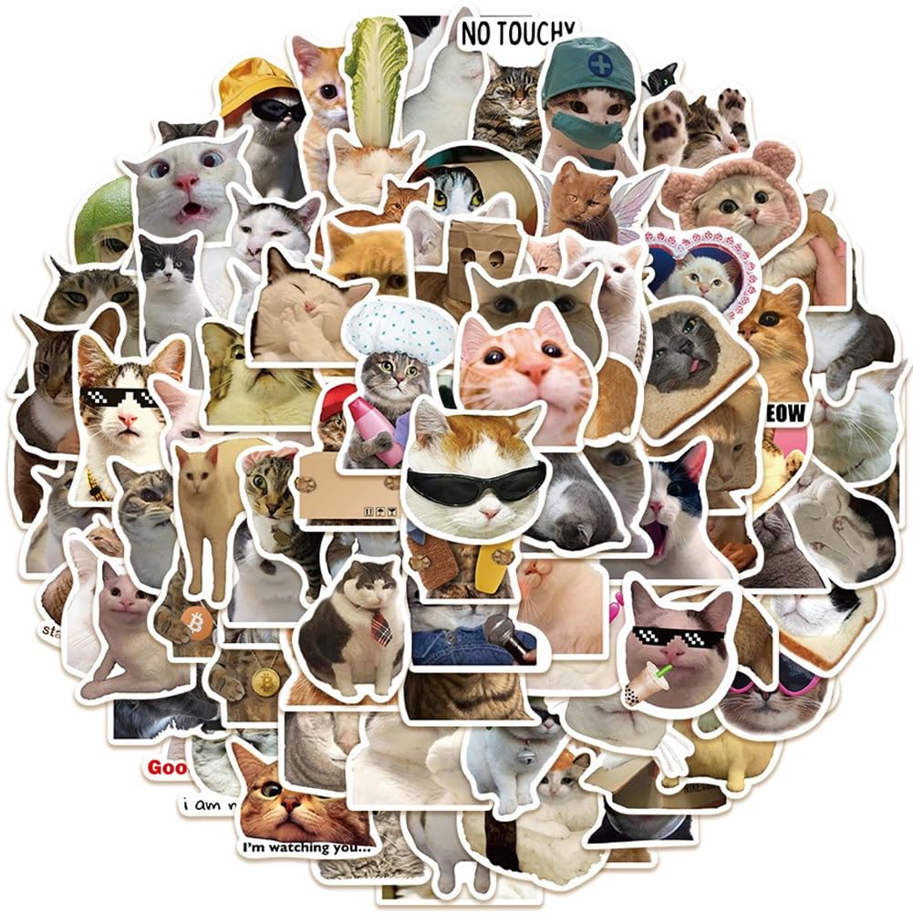 Наклейка с изображением кошки 100 водонепроницаемых наклеек с изображением кошки, подходящих для набора, деталей, наклеек, упаковки, наклеек Nyan-chan, чемоданов, автомобилей, мотоциклов, шлемов,