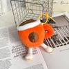Cup Plush Coffee Keychains With Smiley Face Design For Desk Decor Gifts And