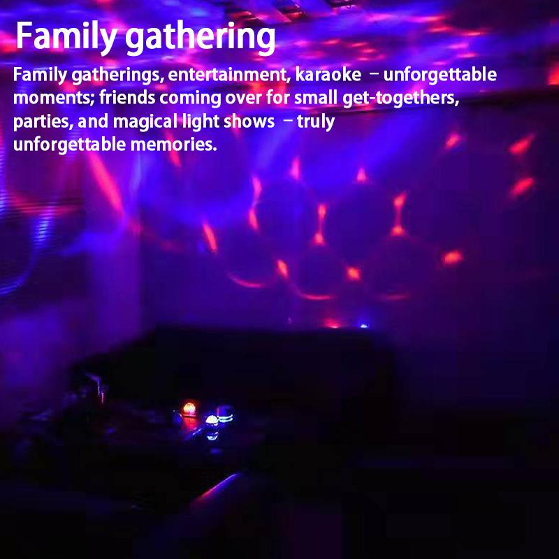 Светодиодный проекционный светильник Aurora Starry, свет дискотеки с водной рябью, романтическая атмосфера для всех сезонов