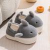 Children's Cotton Shoes Boys Winter New Indoor Home Piled Thickened Whale Bag and Slippers Women's Autumn and Winter