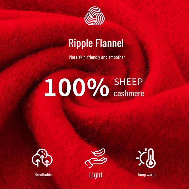 Hengyuanxiang Unisex Pure Cashmere Scarf