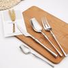 Dinnerware 18/10 Red Gold Stainless Steel Western Tableware Steak Dinner Spoons Set Knife and Fork Set Household Fork Teaspoons