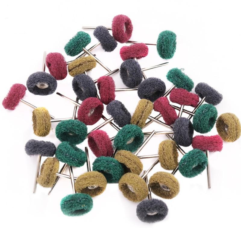 40 шт./компл. чистящих подушечек, комплект полировальных кругов, 1-дюймовый шлифовальный круг, удобный, практичный