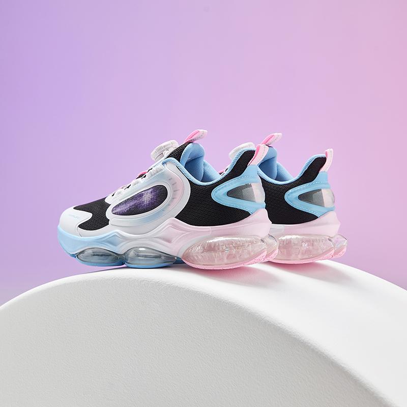 Anta Детские кроссовки UFO 6.0, модные, универсальные, с воздушной подушкой, амортизирующие, прочные, с низким верхом, детские кроссовки, черные, белые, синие 322435583-5