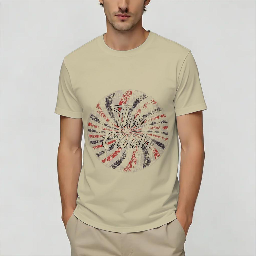 Vintage The Clash Tshirt Summer Cotton Tshirts For Unisex Hipster Design Tshirt Shortsleeved Vintage Tops