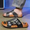 Модные трендовые мужские летние шлепанцы Минималистичный удобный и дышащий стиль Уличная мода для прогулок Роскошная обувь, лидер продаж