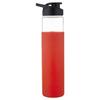 Borosilicate Glass Bottle with Black Sipper Cap | Anti-Slip Silicon Sleeve | 1000 Ml