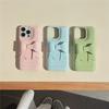 3D Butterfly Solid Color iPhone 16/15/14P/13/12 Case - Cartoon Anti-Fall Design