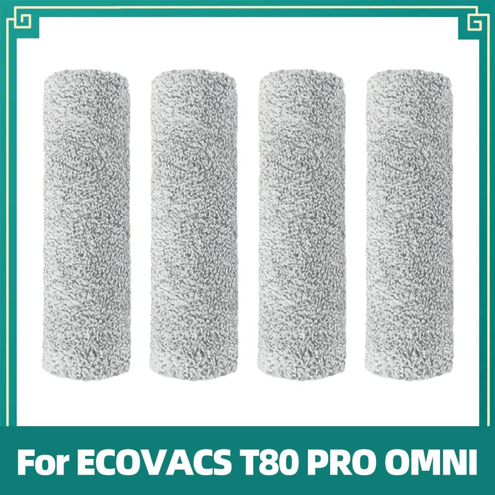 Совместимо для ECOVACS T80 PRO OMNI / T80 OMNI Робот-пылесос Замена Основной ролик Ткань для швабры Боковая щетка Пылесборник HEPA-фильтр