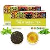 TEACURRY Tulsi Green Tea (60 Tea Bags, 2 Months Pack) - Tulsi Green Tea Bags - Tulsi Green, Prevents Respiratory Disorders, Beats Stress