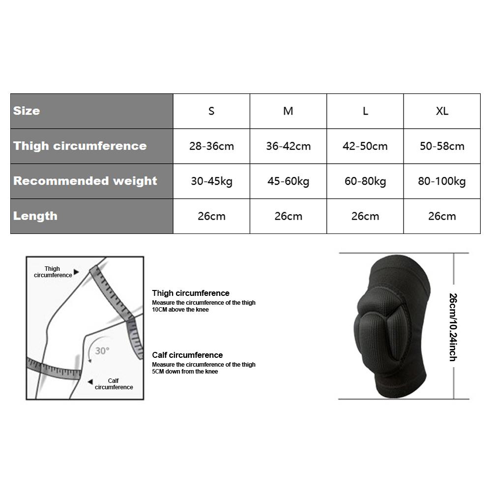 1 пара утолщенных наколенников из вспененного ЭВА, спортивные наколенники для поддержки в спортзале, фитнес-протекторы, баскетбольные наколенники, противоскользящие наколенники для защиты от столкновений