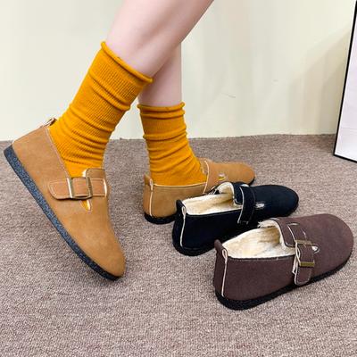 Женские минималистичные слипоны дизайнерские баотоу легкие сандалии зимняя мода теплые плюшевые уютные домашние тапочки обувь для женщин