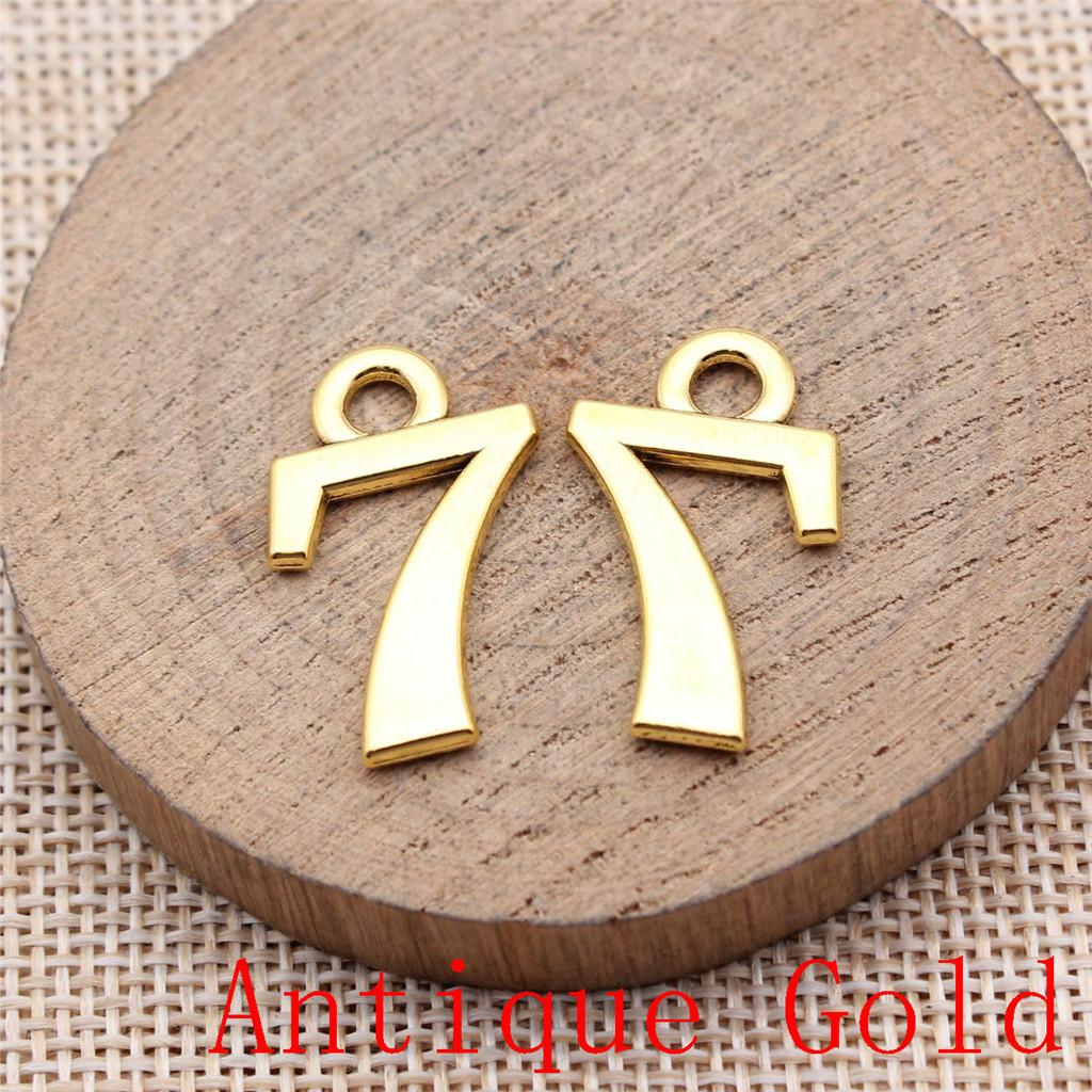 Study Travel Number Charms Pendant For Bracelet Necklace Jewelry Making Craft Findings