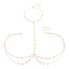 Sexy Bikinis Cross Chest Waist Body Chain for Women Bohemian Multilayer Star Tassel Body Jewelry Summer Beach Party Accessories