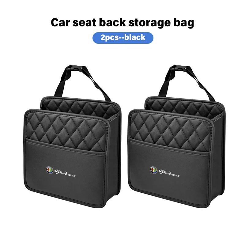 Car Stickers For Alfa Romeo Car Leather Storage Bag Seat Backrest Organizer Box Auto Accessories For Alfa Romeo Giulietta GT 159