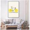 Nordic S Minimalist Wall Art Paintings Abstract Fashionable Bicycle Lemon Orange Fruit with Print Canvas Kitchen Paintings