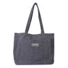 New Large-capacity Ins Corduroy Simple Tote Bag Female Mori Female Students Literary One-shoulder Messenger Bag