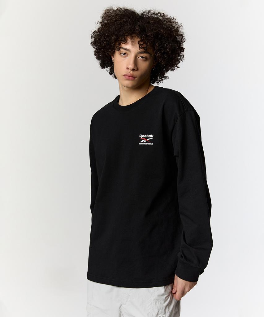 Reebok Архивный лонгслив - Черный