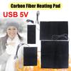 USB 5V Нагревательная панель из углеродного волокна Грелка для рук и тела Быстронагревающаяся Электрическая нагревательная панель Нагревательная пленка Зимний Инфракрасный Жар Тепловой коврик