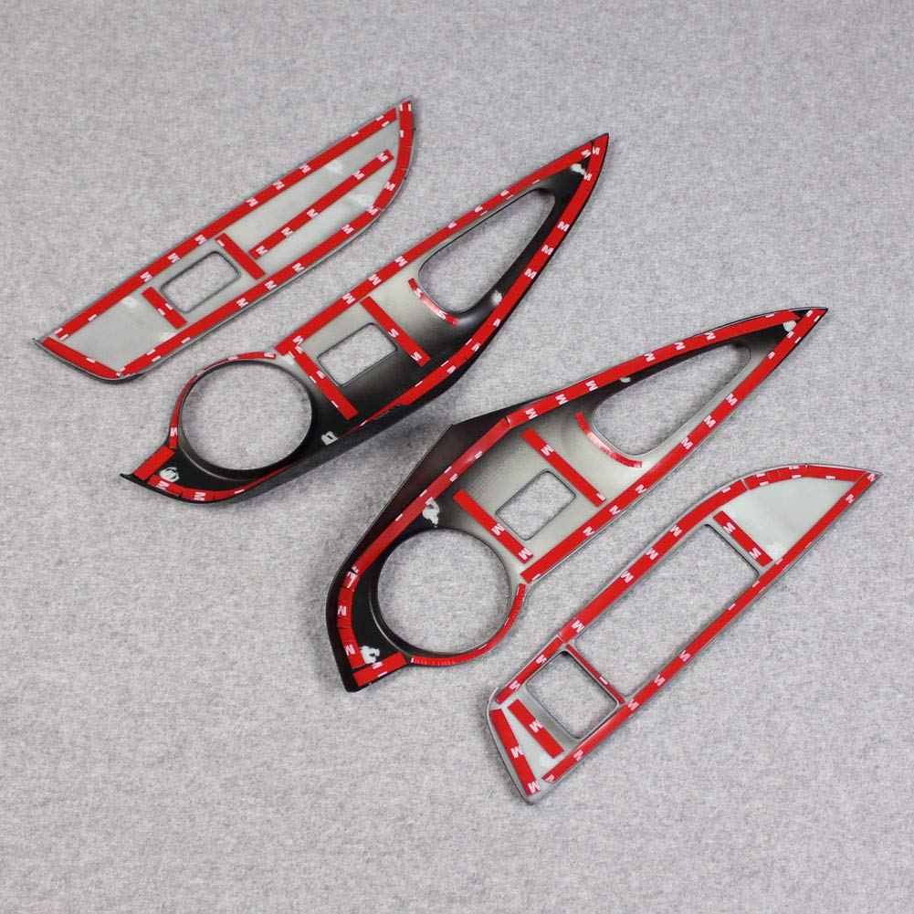 RUIQ Toyota Corolla Sport 210 Series and Interior Door Window Button Switch Panel Covers and Garnishes (2018 Later) (Piano Black)