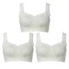 Thank Me Soft and Fluffy Night Size L Women's Bra, 3-Pack, A0233, Pearl,