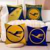LLufthansaS German Airlines Cushion Cover Pillowcase Ultra Soft Skin Friendly Fabric Cloud Like Comfort  Concealed Zipper