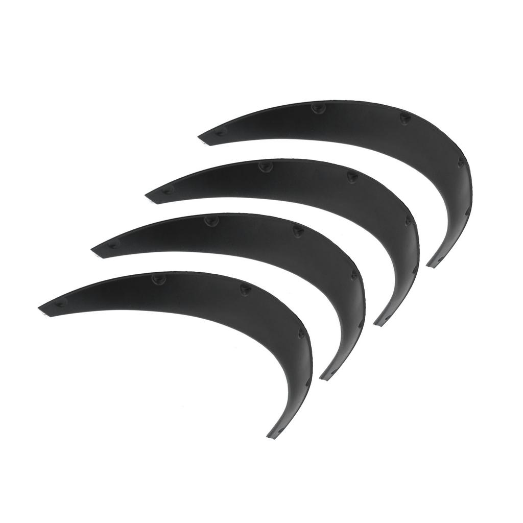 4pcs Wheel Eyebrow Protector Flexible PP Widened Decorative Wheel Arches Lips Universal for Car110mm   4.3in