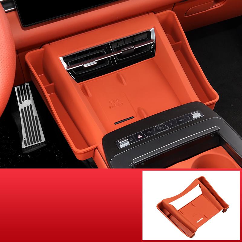 Автомобильное украшение Центральная консоль Органайзер Коврик для BYD Sealion 8 Atto 8 Tang L Беспроводная зарядка Силиконовый коврик Противоскользящий