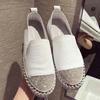 New Casual Shoes Women's Loafers Thick-soled Flat Rhinestone Fashion Women's Shoes