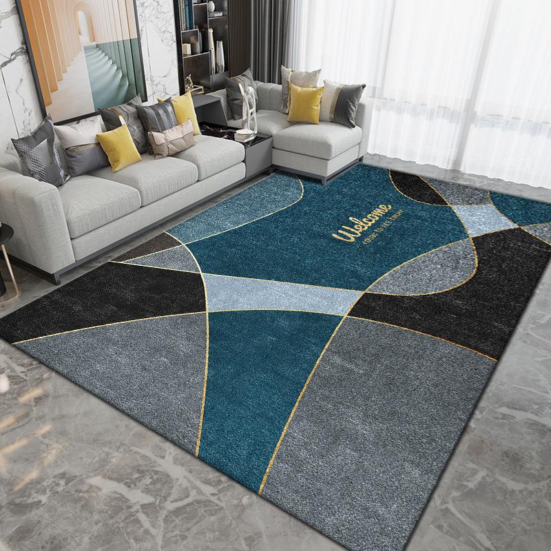 Nordic Carpet Гостиная Светлая Роскошная Коврики для Журнального Столика Спальня Большая Площадь Коврик Кухня Нескользящие Ковры