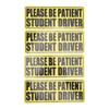 4PCS New Drivers Sticker Safety Warning Magnetic Student Driver Sign Reflective Novice Driver Decal Universal for