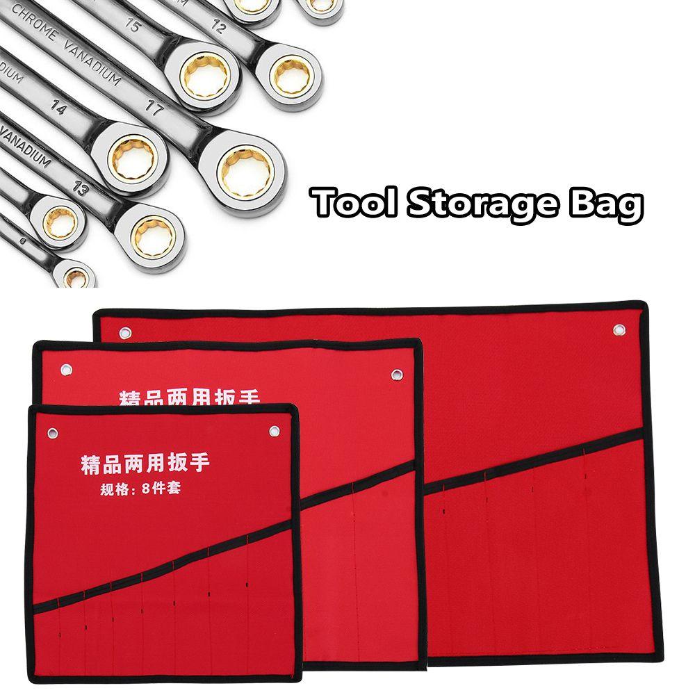 Tools Accessory Roll Up Wrench Canvas Plier Spanner Holder Tool Storage Bag