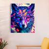 RUOPOTY Diy Painting By Numbers Kits For Adults Frame Colorful Wolf Animals Starter Kits Diy Crafts Numbers Painting For Home Decors