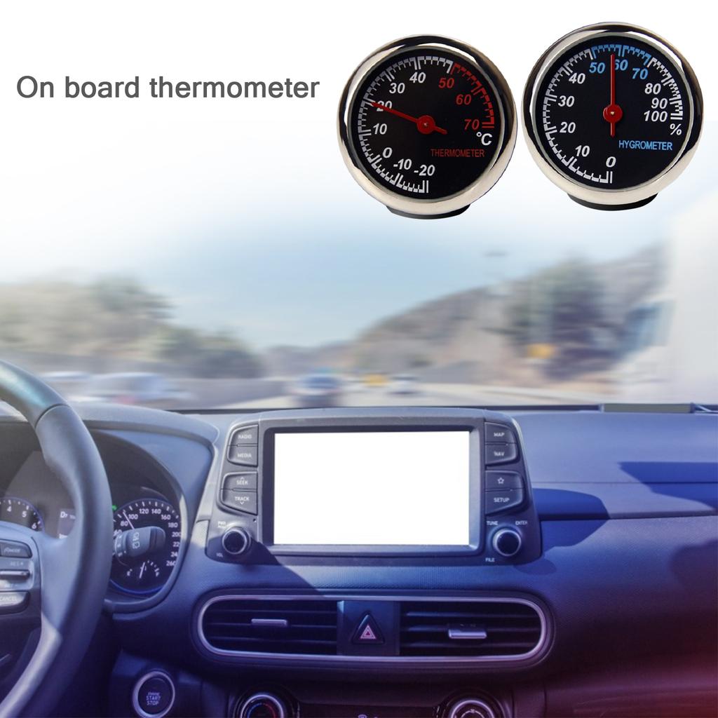 Мини-гигрометр для салона автомобиля, термометр, украшение для приборной панели, наклейки для салона автомобиля, аксессуары для автомобильного термометра